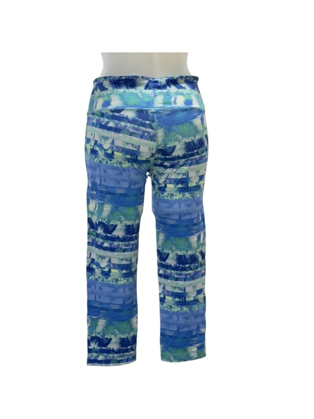 90 DEGREE REFLEX Women's Leggings Multi Blue Full Length Stretch Size M